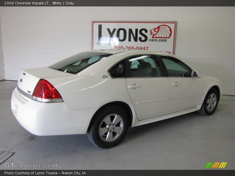 White / Gray 2009 Chevrolet Impala LT