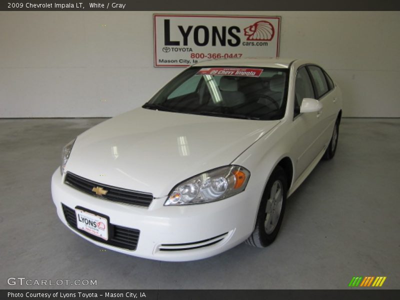 White / Gray 2009 Chevrolet Impala LT