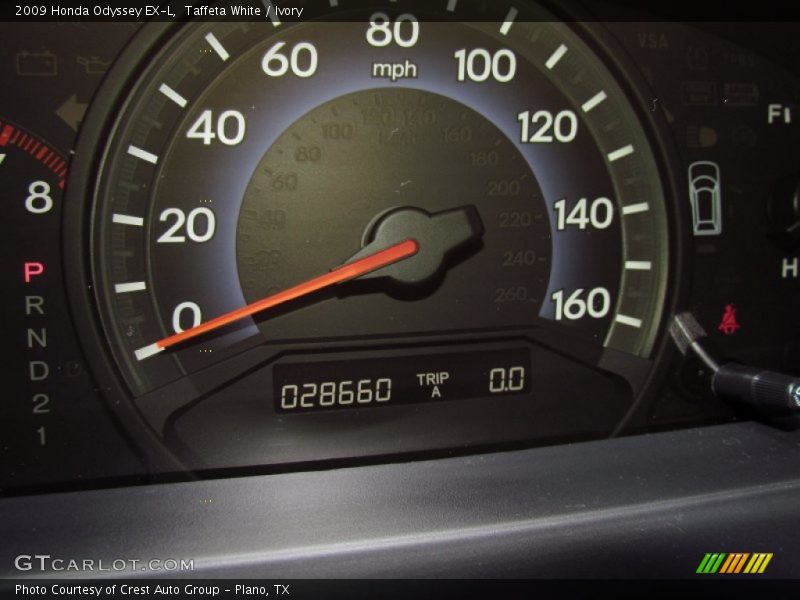 Taffeta White / Ivory 2009 Honda Odyssey EX-L