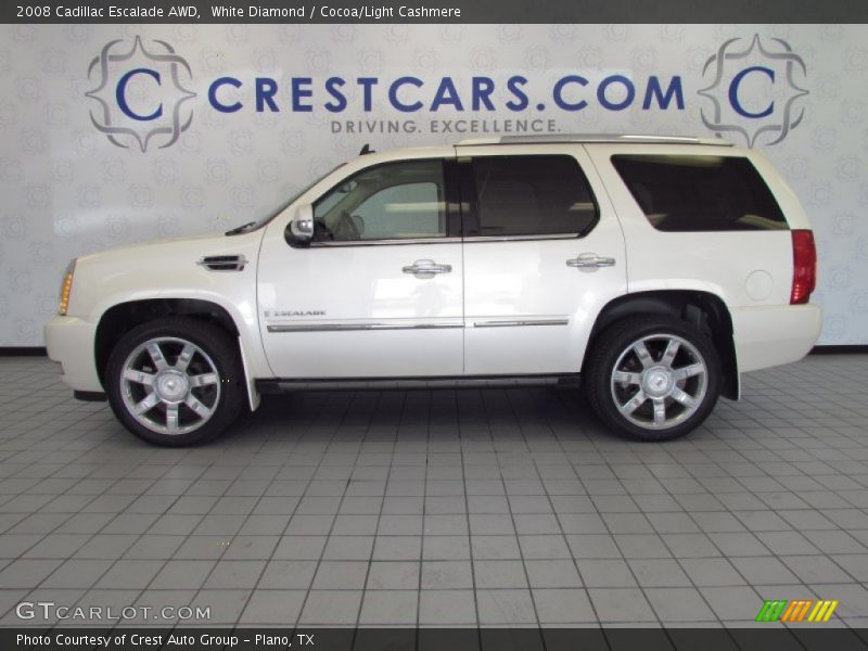 White Diamond / Cocoa/Light Cashmere 2008 Cadillac Escalade AWD