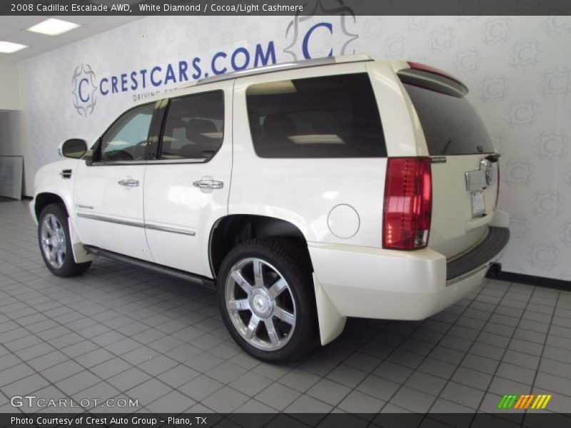 White Diamond / Cocoa/Light Cashmere 2008 Cadillac Escalade AWD