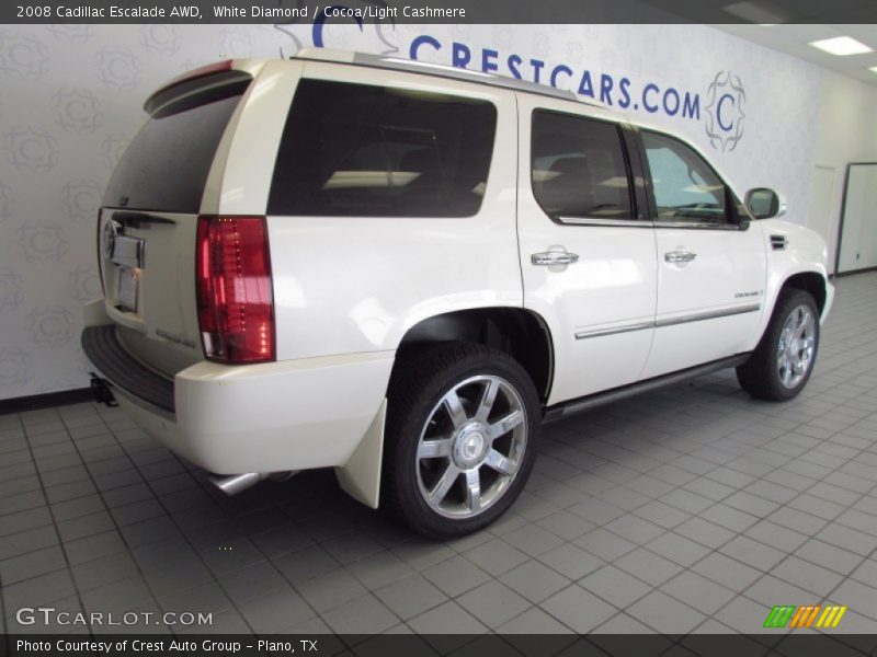 White Diamond / Cocoa/Light Cashmere 2008 Cadillac Escalade AWD
