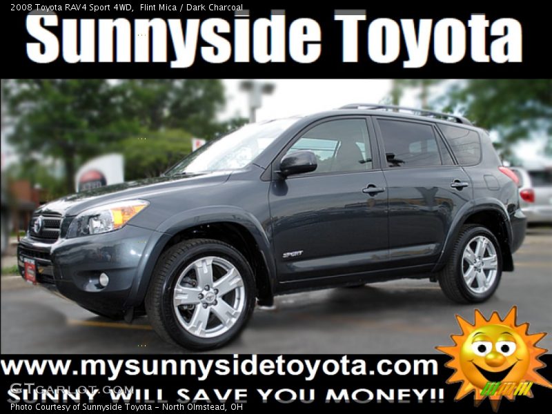 Flint Mica / Dark Charcoal 2008 Toyota RAV4 Sport 4WD