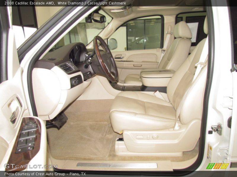 White Diamond / Cocoa/Light Cashmere 2008 Cadillac Escalade AWD