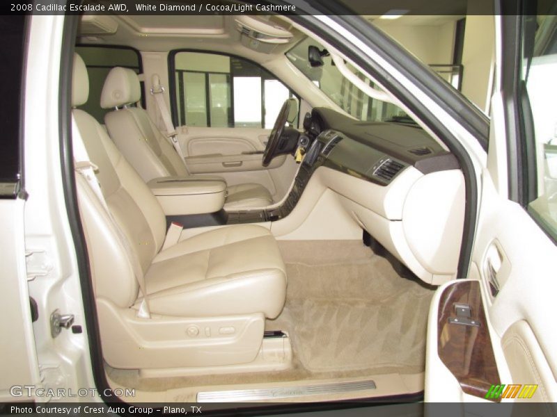 White Diamond / Cocoa/Light Cashmere 2008 Cadillac Escalade AWD