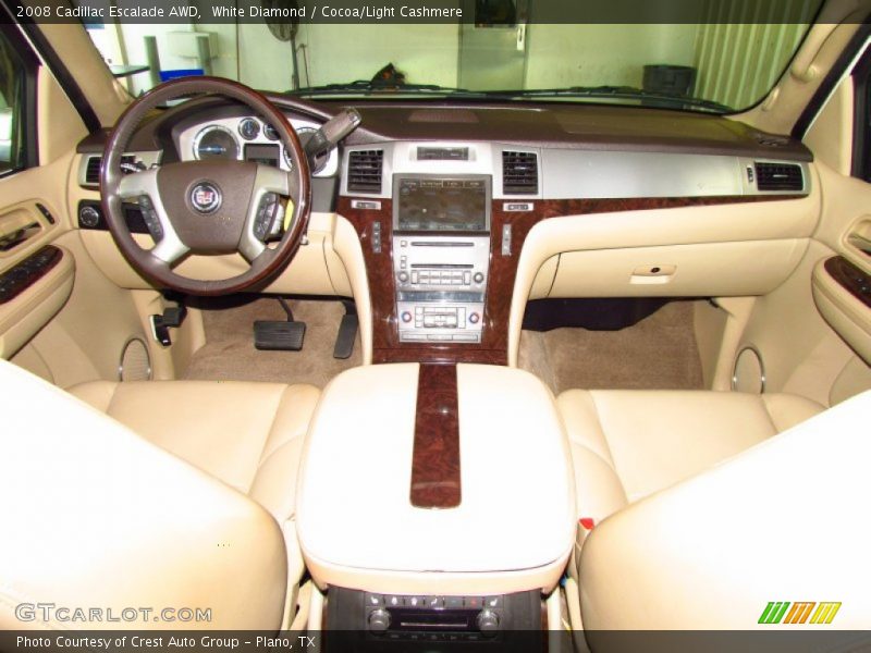 White Diamond / Cocoa/Light Cashmere 2008 Cadillac Escalade AWD