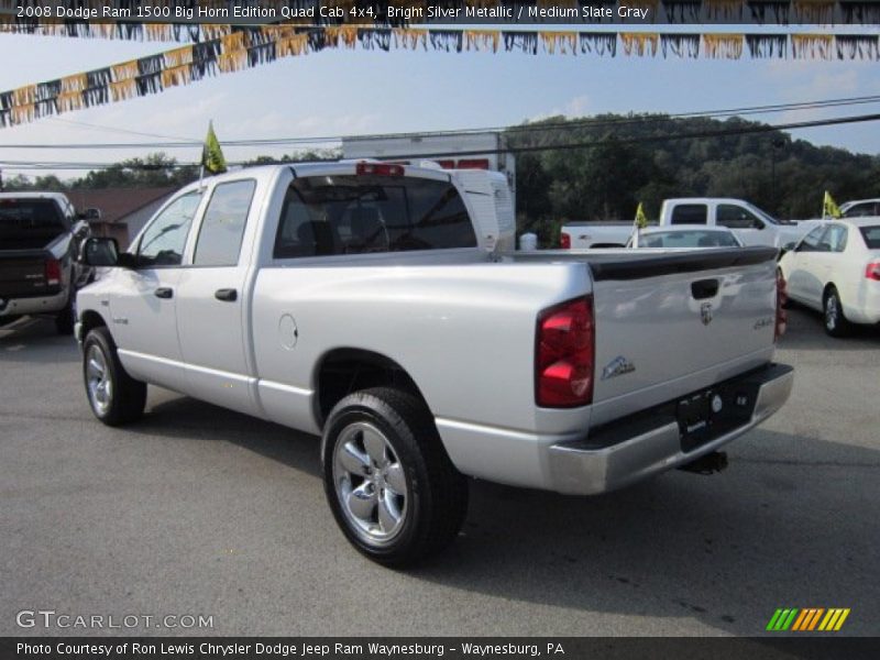 Bright Silver Metallic / Medium Slate Gray 2008 Dodge Ram 1500 Big Horn Edition Quad Cab 4x4