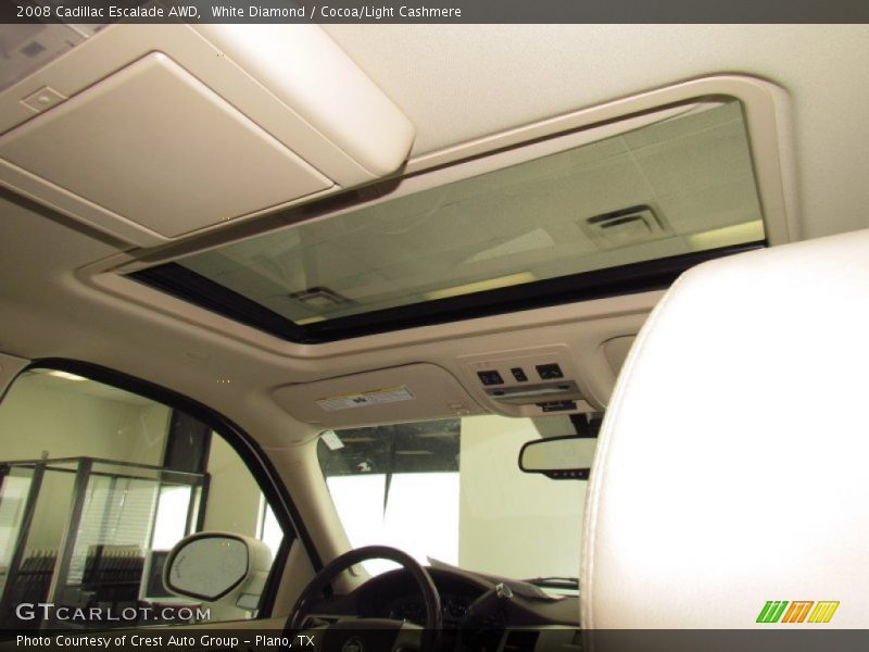 White Diamond / Cocoa/Light Cashmere 2008 Cadillac Escalade AWD