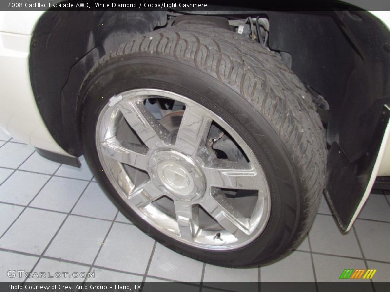 White Diamond / Cocoa/Light Cashmere 2008 Cadillac Escalade AWD