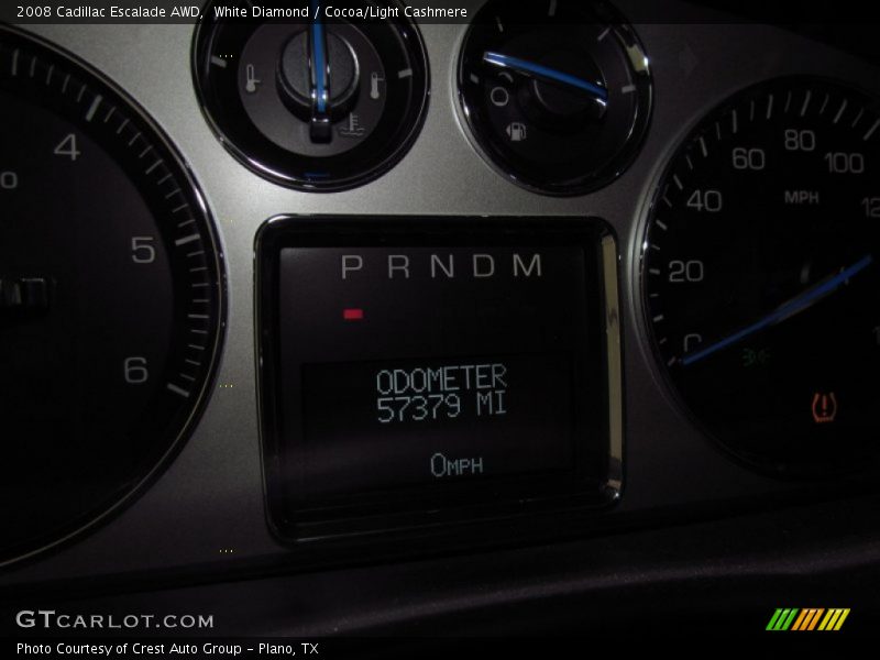 White Diamond / Cocoa/Light Cashmere 2008 Cadillac Escalade AWD