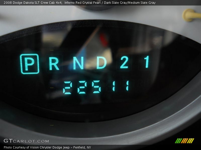 Inferno Red Crystal Pearl / Dark Slate Gray/Medium Slate Gray 2008 Dodge Dakota SLT Crew Cab 4x4