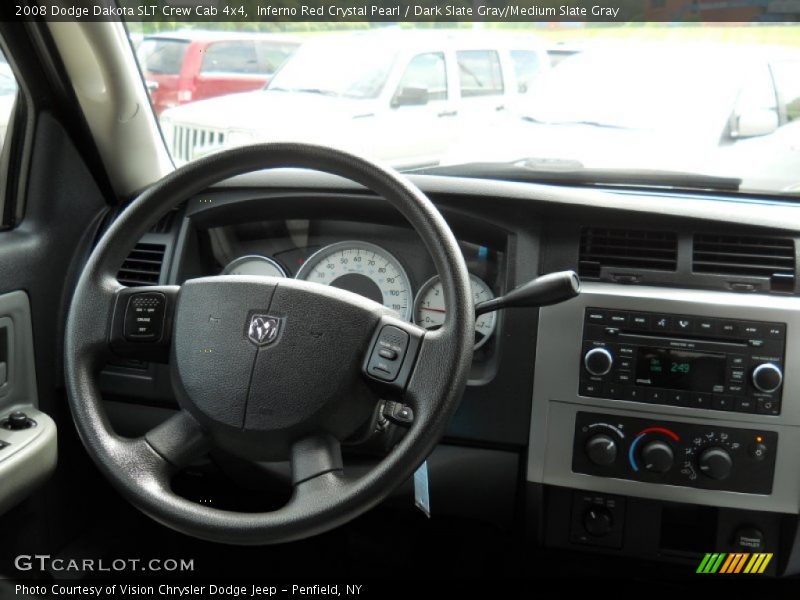 Inferno Red Crystal Pearl / Dark Slate Gray/Medium Slate Gray 2008 Dodge Dakota SLT Crew Cab 4x4