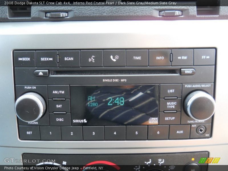 Controls of 2008 Dakota SLT Crew Cab 4x4