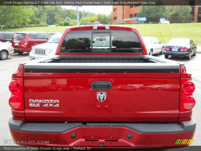 Inferno Red Crystal Pearl / Dark Slate Gray/Medium Slate Gray 2008 Dodge Dakota SLT Crew Cab 4x4