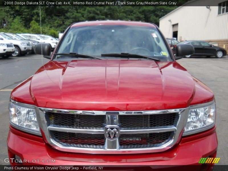 Inferno Red Crystal Pearl / Dark Slate Gray/Medium Slate Gray 2008 Dodge Dakota SLT Crew Cab 4x4