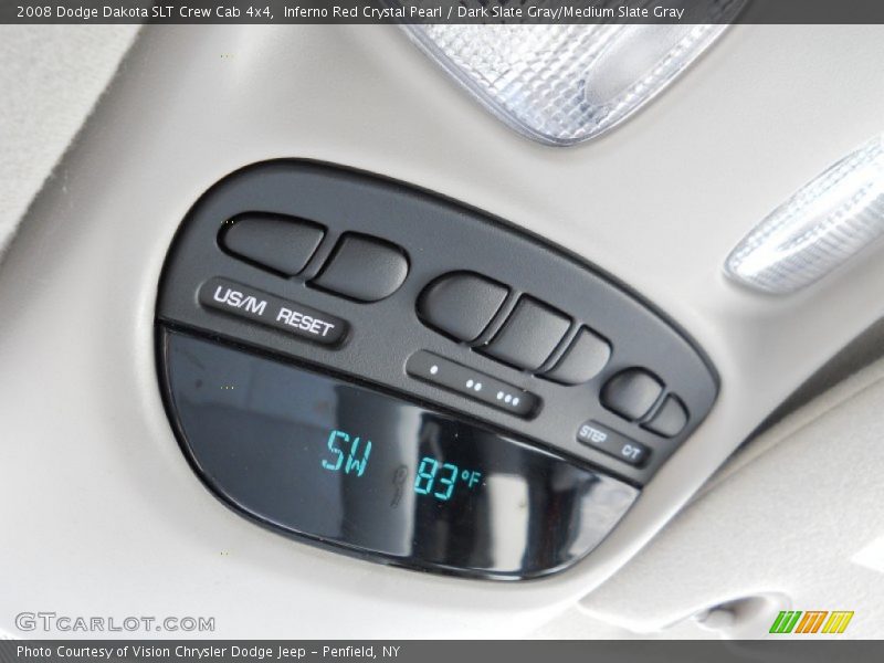 Controls of 2008 Dakota SLT Crew Cab 4x4