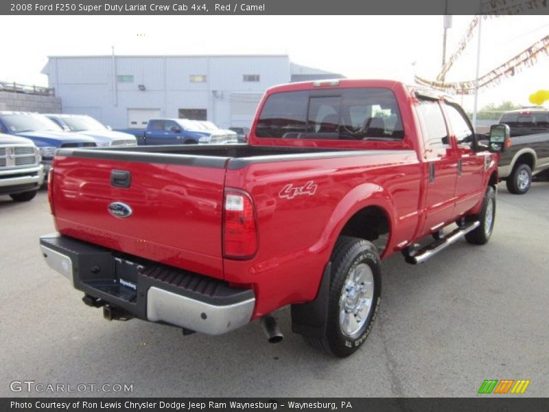 Red / Camel 2008 Ford F250 Super Duty Lariat Crew Cab 4x4