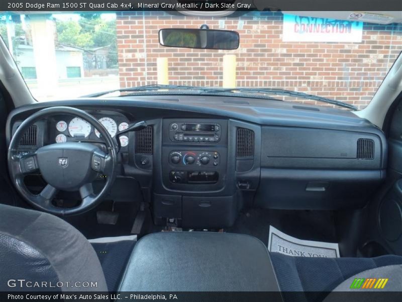 Mineral Gray Metallic / Dark Slate Gray 2005 Dodge Ram 1500 ST Quad Cab 4x4