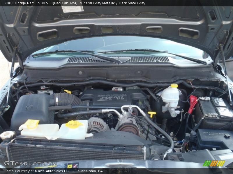 Mineral Gray Metallic / Dark Slate Gray 2005 Dodge Ram 1500 ST Quad Cab 4x4