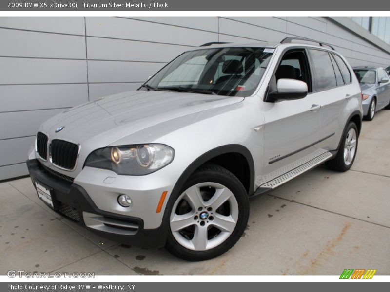 Titanium Silver Metallic / Black 2009 BMW X5 xDrive30i