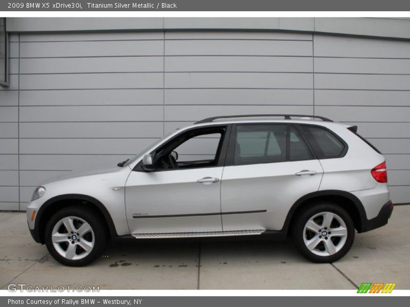 Titanium Silver Metallic / Black 2009 BMW X5 xDrive30i
