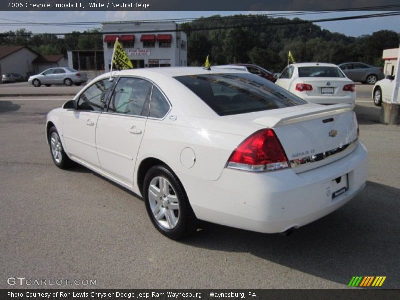 White / Neutral Beige 2006 Chevrolet Impala LT