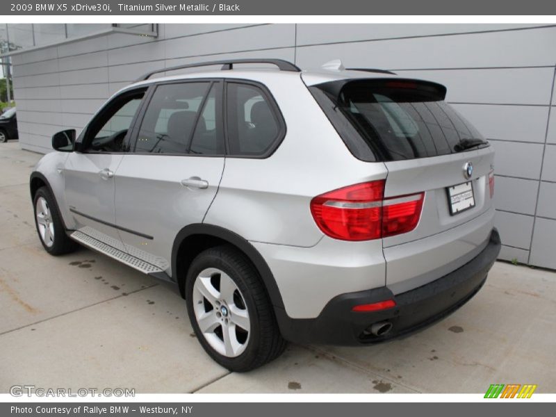 Titanium Silver Metallic / Black 2009 BMW X5 xDrive30i