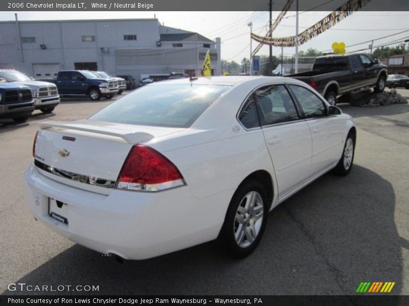 White / Neutral Beige 2006 Chevrolet Impala LT