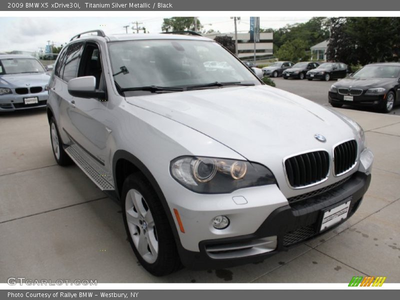 Titanium Silver Metallic / Black 2009 BMW X5 xDrive30i