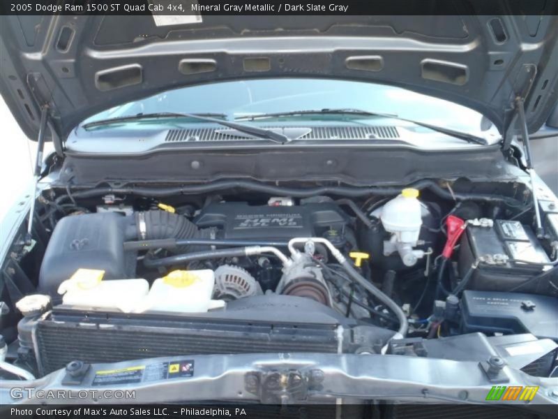 Mineral Gray Metallic / Dark Slate Gray 2005 Dodge Ram 1500 ST Quad Cab 4x4
