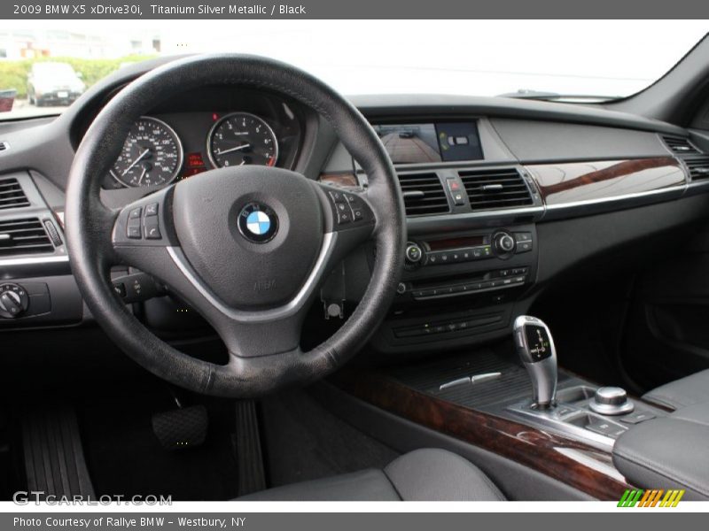Titanium Silver Metallic / Black 2009 BMW X5 xDrive30i