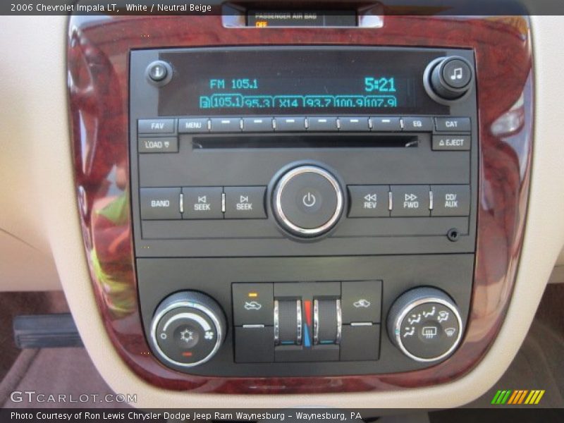 White / Neutral Beige 2006 Chevrolet Impala LT