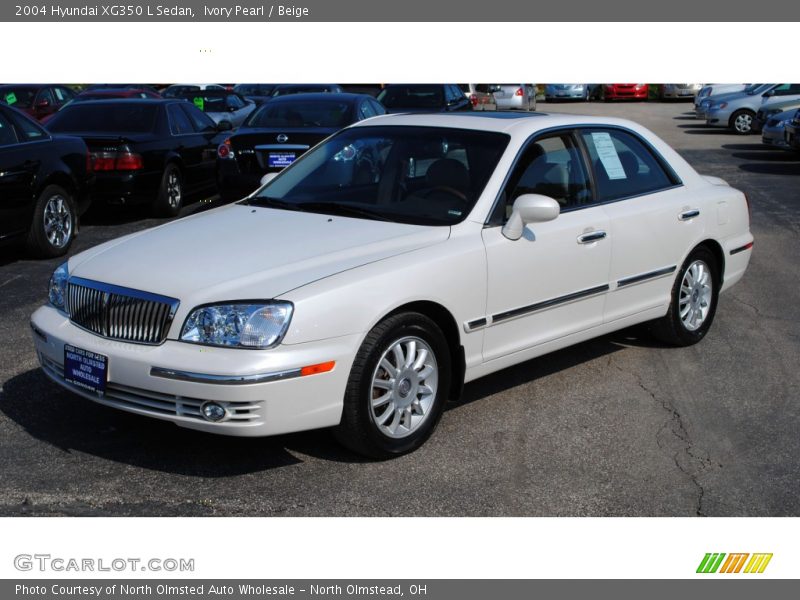 Ivory Pearl / Beige 2004 Hyundai XG350 L Sedan