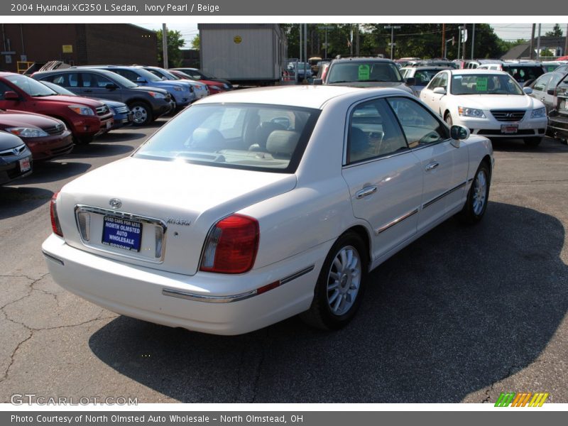 Ivory Pearl / Beige 2004 Hyundai XG350 L Sedan