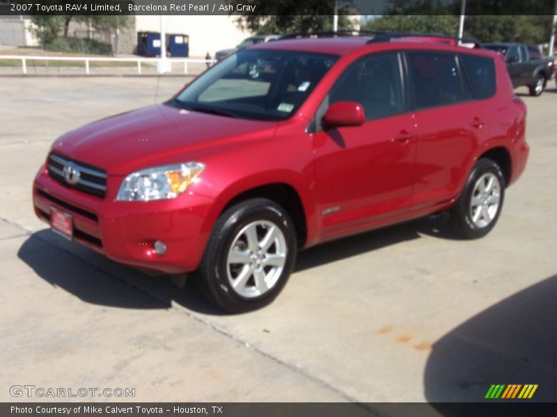 Barcelona Red Pearl / Ash Gray 2007 Toyota RAV4 Limited