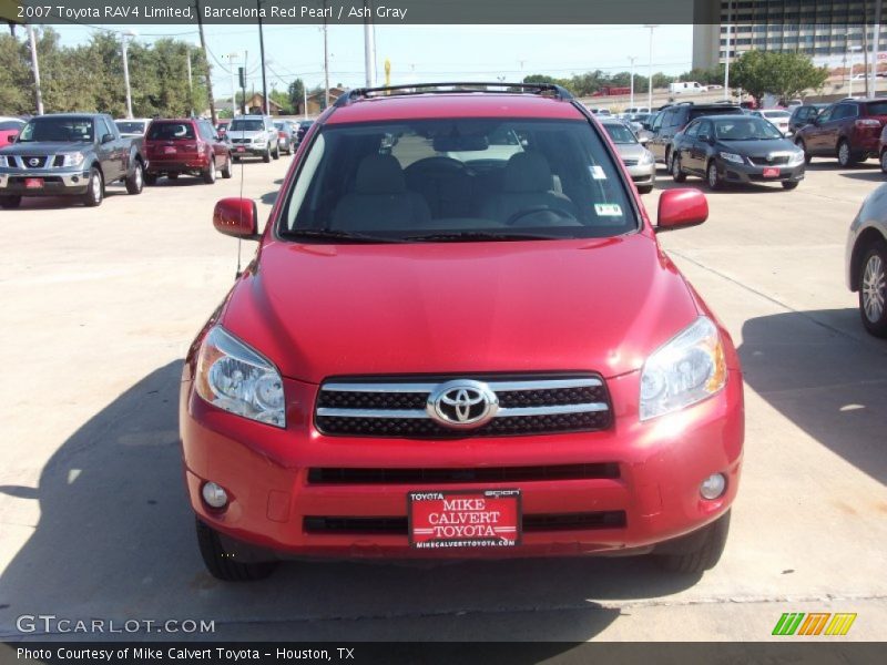 Barcelona Red Pearl / Ash Gray 2007 Toyota RAV4 Limited
