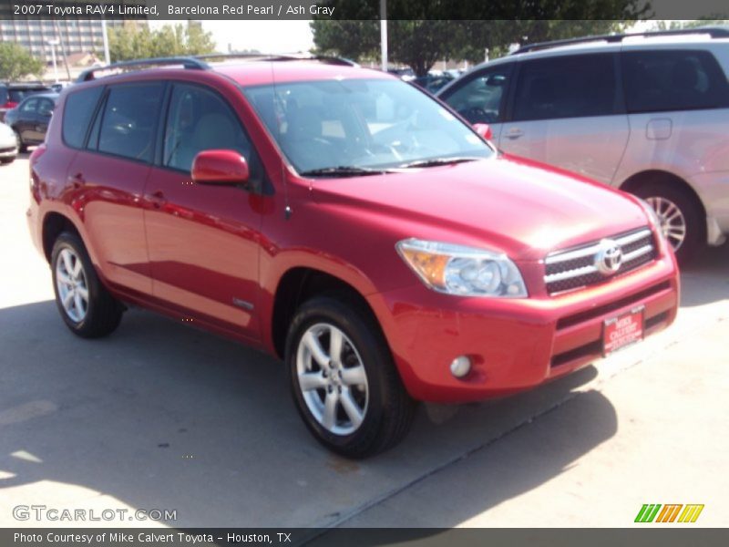 Barcelona Red Pearl / Ash Gray 2007 Toyota RAV4 Limited