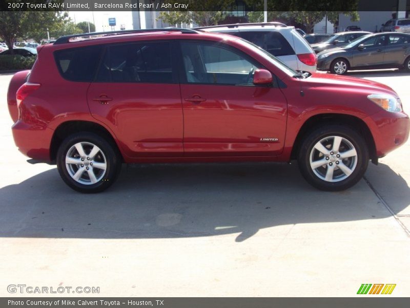 Barcelona Red Pearl / Ash Gray 2007 Toyota RAV4 Limited