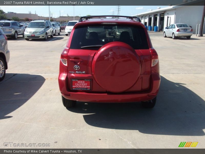 Barcelona Red Pearl / Ash Gray 2007 Toyota RAV4 Limited