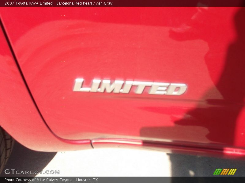 Barcelona Red Pearl / Ash Gray 2007 Toyota RAV4 Limited