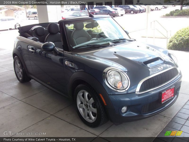 Horizon Blue / Black/Grey 2009 Mini Cooper S Convertible