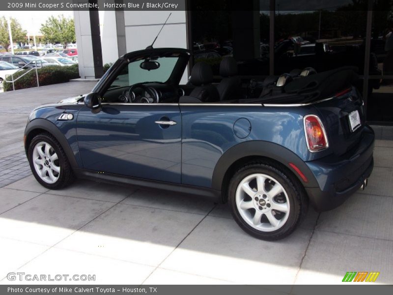 Horizon Blue / Black/Grey 2009 Mini Cooper S Convertible