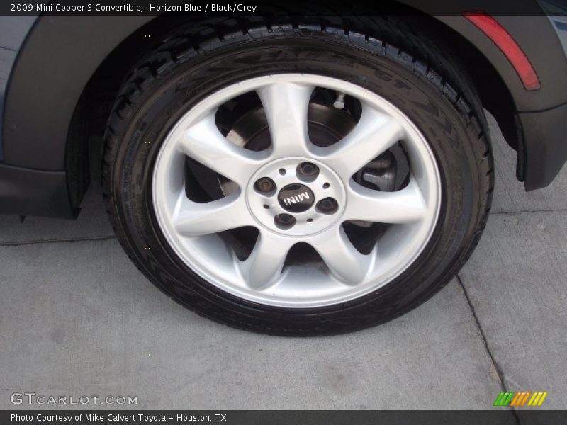 Horizon Blue / Black/Grey 2009 Mini Cooper S Convertible