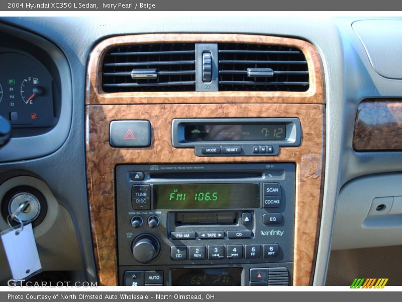 Ivory Pearl / Beige 2004 Hyundai XG350 L Sedan