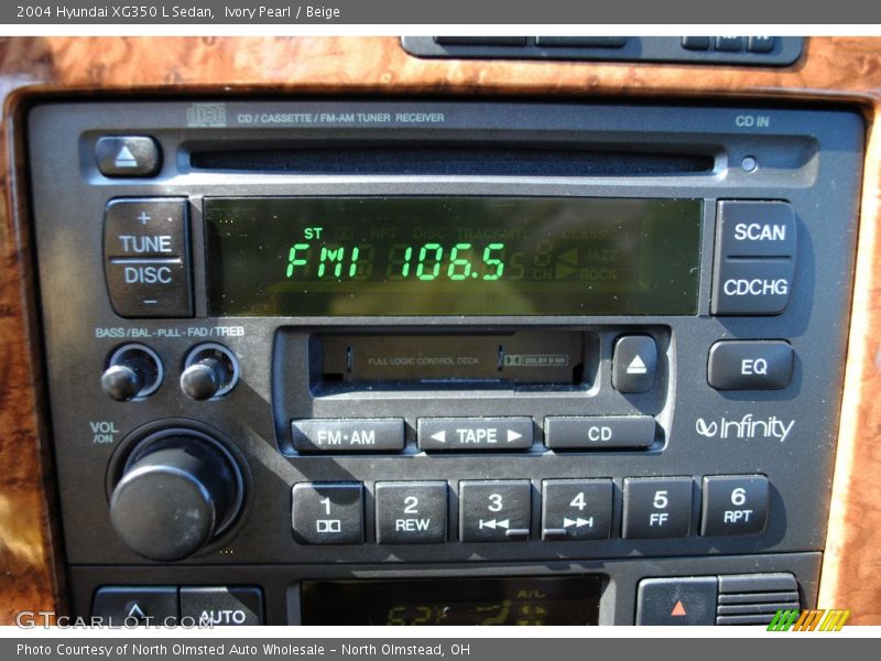 Ivory Pearl / Beige 2004 Hyundai XG350 L Sedan