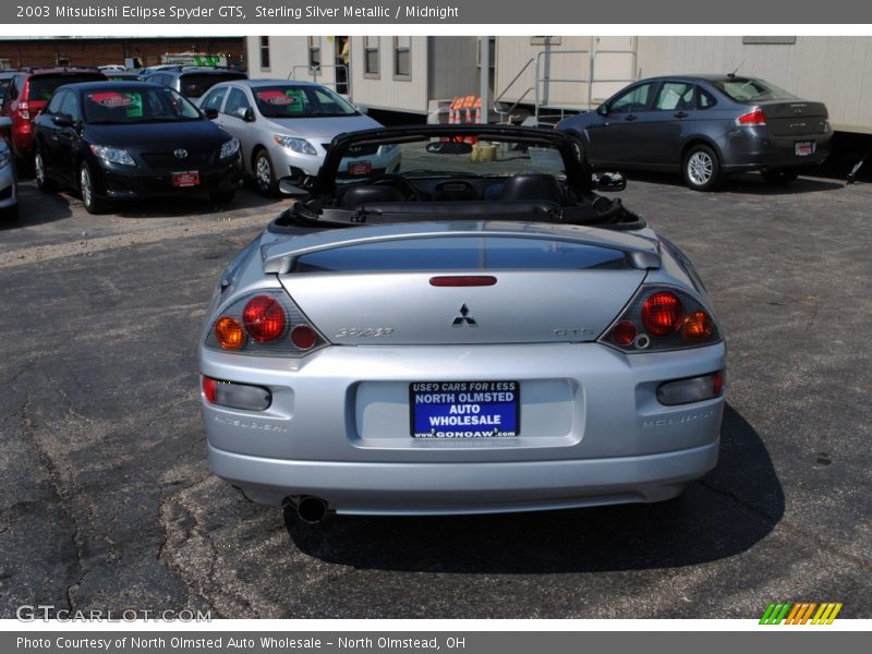 Sterling Silver Metallic / Midnight 2003 Mitsubishi Eclipse Spyder GTS