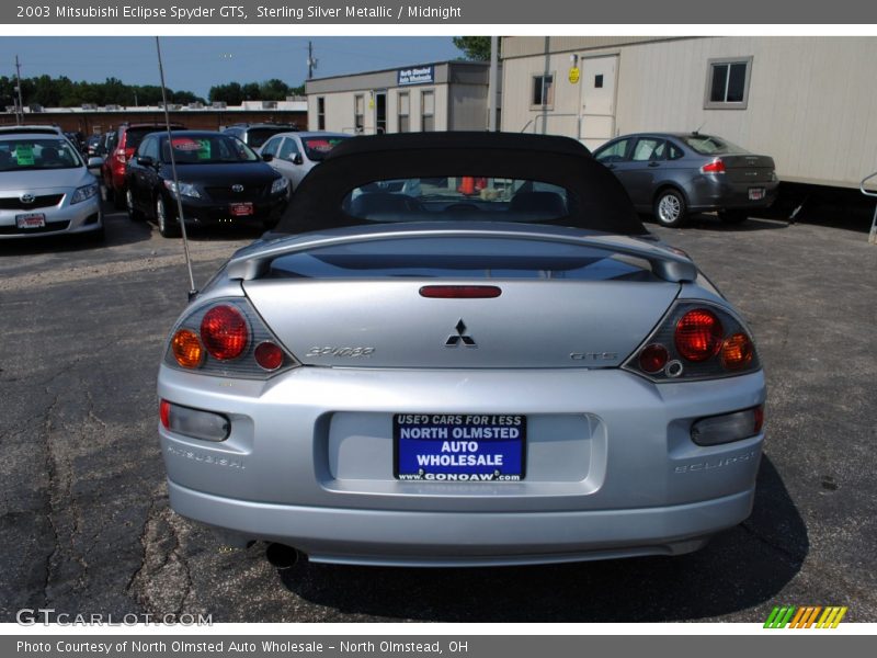 Sterling Silver Metallic / Midnight 2003 Mitsubishi Eclipse Spyder GTS