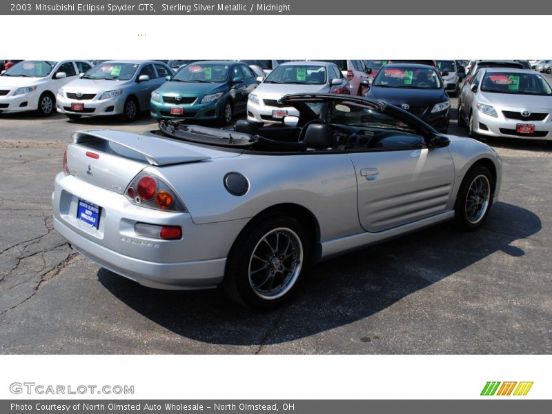 Sterling Silver Metallic / Midnight 2003 Mitsubishi Eclipse Spyder GTS