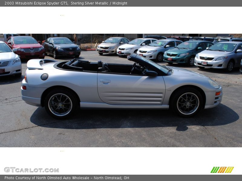 Sterling Silver Metallic / Midnight 2003 Mitsubishi Eclipse Spyder GTS