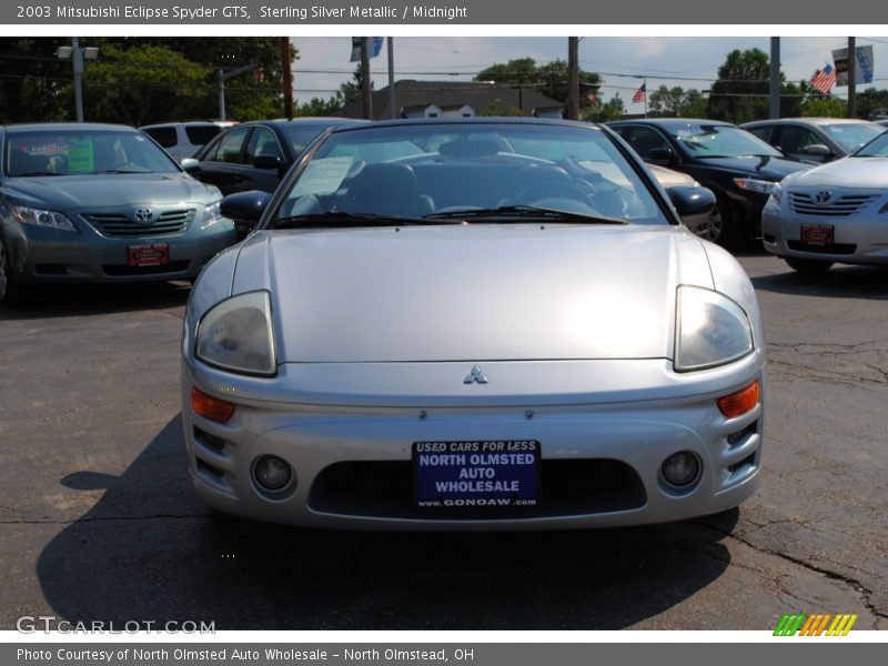 Sterling Silver Metallic / Midnight 2003 Mitsubishi Eclipse Spyder GTS